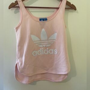 Cute Baby Pink Adidas Jersey Crop Top Size: XS